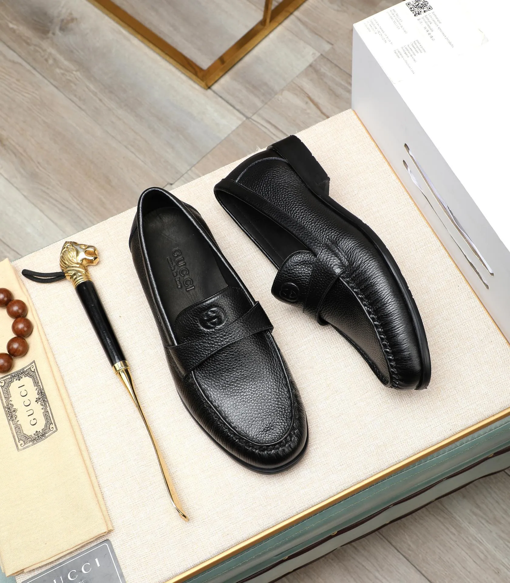 Men's shoes 💰500 📛📛 Original version (water-dyed cow lining) GUCCI official website formal shoes 🌀 Italian 🇮🇹 imported cowhide ➕ top imported water-dyed cowhide lining 💋 fine handmade original bottom, the real thing looks better when photographed in person Standard size 38-44 (45 46 customized)